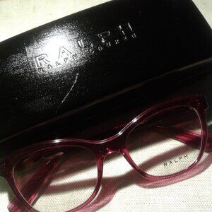 NEW!  Ralph Lauren Dark Pink Eyeglass Frames